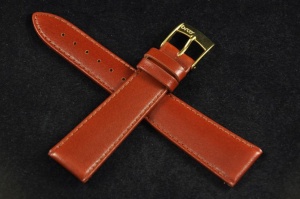 Pasek Bros 8653, Skóra naturalna, Brązowy, 20mm