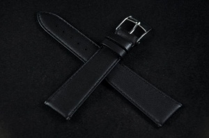 Pasek Bros 8541, Skóra naturalna, Czarny, 20mm