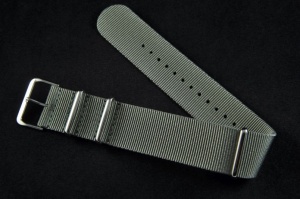 Pasek typu Nato 111, Nylonowy, Szary, 24mm