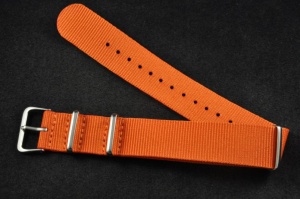 Pasek typu Nato, Nylonowy, Pomarańczowy, 20mm