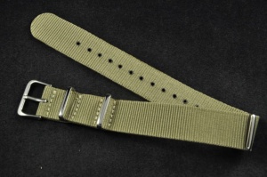 Pasek typu Nato, Nylonowy, Khaki, 18mm