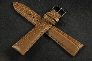 Pasek Horido 9612, Skórzany, Jasny brąz, 20mm