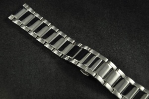 Bransoleta do zegarka, Stalowa, Srebrna, 21mm