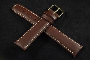 Pasek Condor 615, Skórzany, Brązowy, 18mm