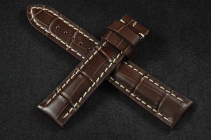 Pasek Condor 695 do zegarka np. Breitling, Omega, Brązowy, 20mm