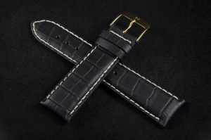 Pasek Horido 182, Skórzany, Brązowy, 22mm