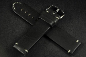 Pasek Hirsch Ranger, Skórzany, Czarny, 22mm