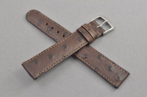 Pasek Happel Dundee, Skórzany, Ciemny brąz, 18mm, M