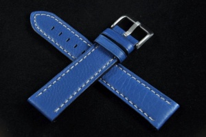 Pasek Condor 628, Skórzany, Niebieski, 22mm