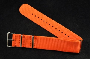 Pasek typu Nato, Nylonowy, Jaskrawy pomarańczowy, 22mm