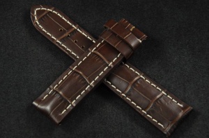 Pasek Condor 695 do zegarka np. Breitling, Omega, Brązowy, 22mm