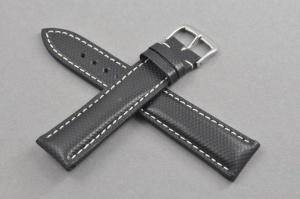 Pasek Happel Katu, Skórzany, Czarny, 20mm