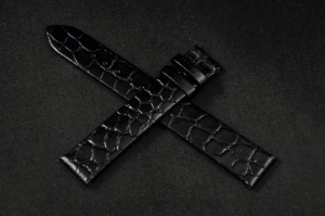 Pasek do zegarka Longines La Grande Classique, Skórzany, Czarny, 15mm