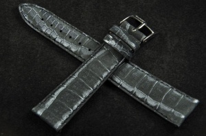 Pasek Bros 8787, Skóra naturalna, Czarny, 20mm