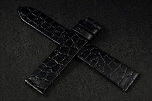 Pasek do zegarka Longines La Grande Classique, Skórzany, Czarny, 18mm