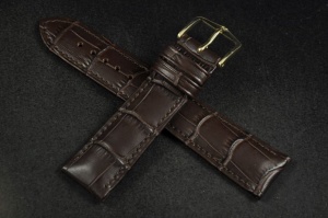 Pasek do zegarka Hirsch Duke, Skórzany, Ciemny brąz, 20mm, M