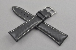 Pasek Happel Katu, Skórzany, Czarny, 22mm