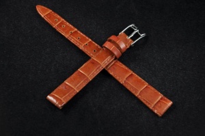 Pasek Bros 8449, Skóra naturalna, Brązowy, 12mm