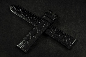 Pasek do zegarka Longines Presence, Skórzany, Czarny, 18mm