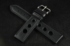 Pasek Rally Skórzany, Czarny, 20mm