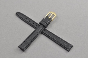 Pasek typu Vintage Elegance, Skórzany, Czarny, 11mm