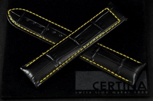 Pasek do zegarka Certina DS-2 C024410, Czarny, 21mm