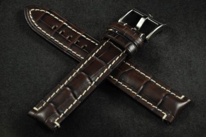 Pasek Di-Modell Bali Chrono 3165, Skórzany, Ciemny brąz, 20mm