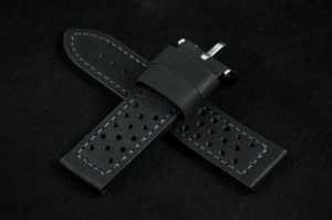 Pasek Horido 9618, Skórzany, Czarny, 24mm