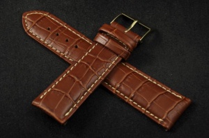 Pasek Condor 614, Skórzany, Brązowy, 22mm