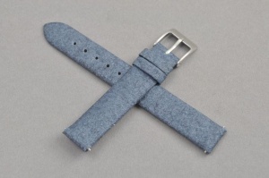 Pasek Vegan, Pinatex, Niebieski, 14mm