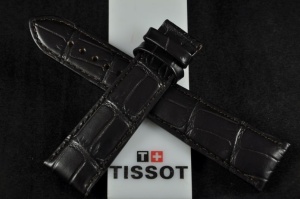 Pasek do zegarka Tissot Everytime, Skórzany, Ciemny brąz, 21mm